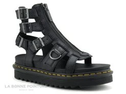 Dr. Martens Dr Martens OLSON Noir Milled Nappa - Sandale Montante Femme